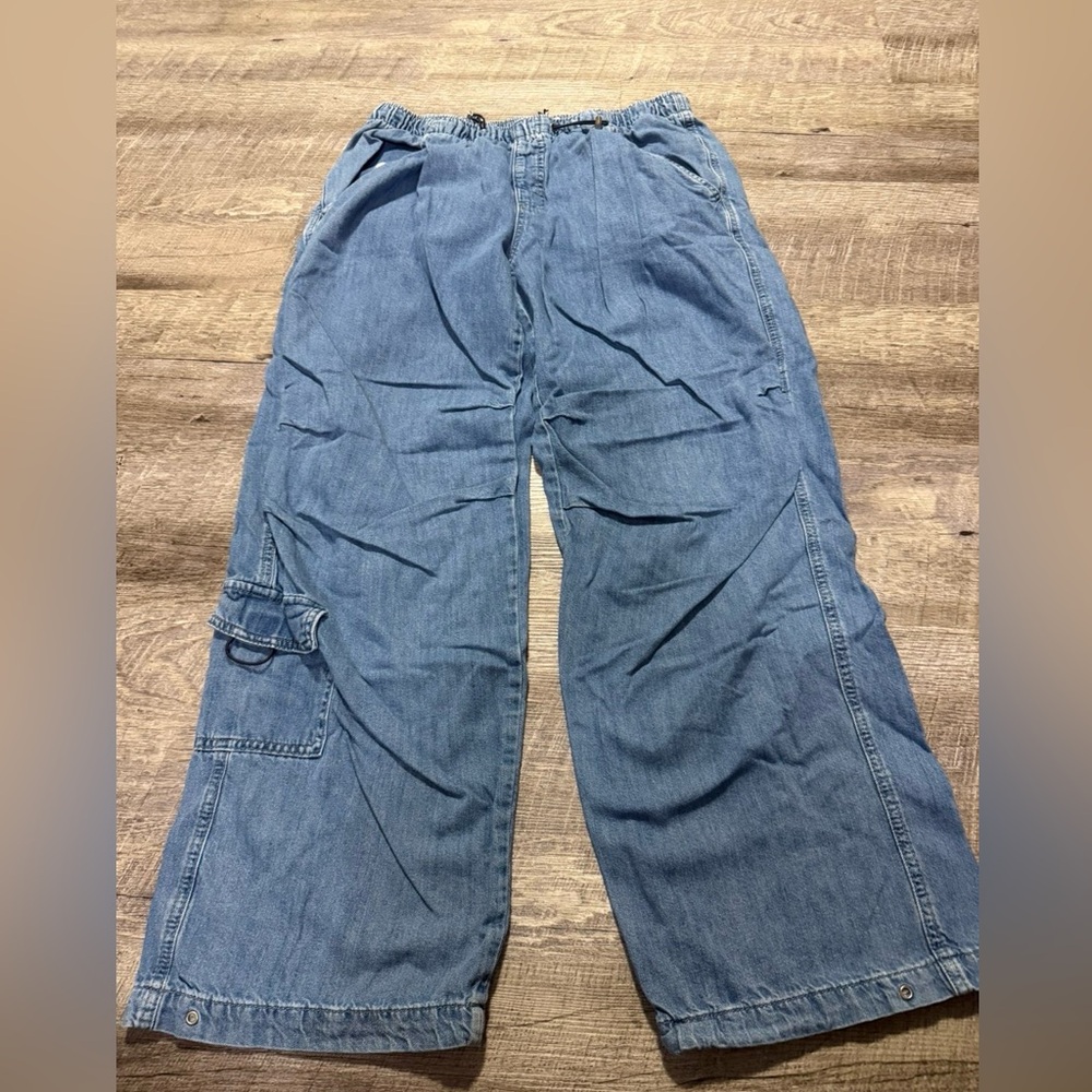 Casual Blue Cargo Pants